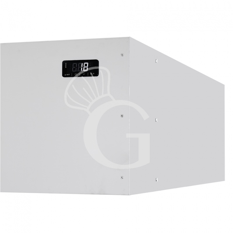 Cappa a condensazione inox dimensioni L 1385 mm x P 1435 mm x H 310 mm