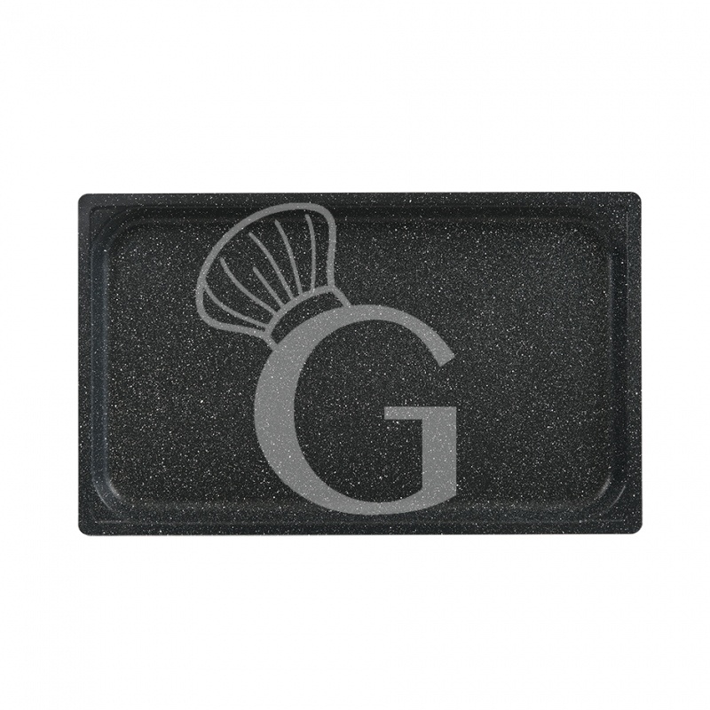 Teglia Rettangolare in alluminio con antiaderente GN1/1 L 530 mm x P 325 mm x H 20 mm Teglia Rettangolare in alluminio con antiaderente GN1/1 L 530 mm x P 325 mm x H 20 mm