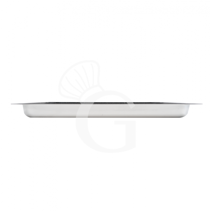 Teglia Rettangolare in alluminio con antiaderente GN1/1 L 530 mm x P 325 mm x H 40 mm