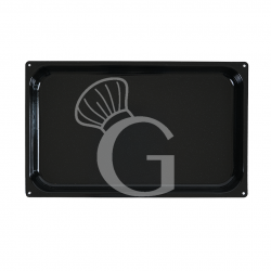 Teglia Rettangolare stampata in acciaio inox GN1/1 L 530 mm x P 325 mm x H 40 mm