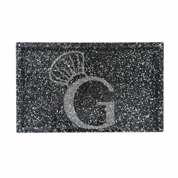 Teglia Rettangolare smaltata in acciaio inox GN1/1 L 530 mm x P 325 mm x H 20 mm