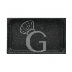 Teglia Rettangolare in alluminio con antiaderente GN1/1 L 530 mm x P 325 mm x H 65 mm