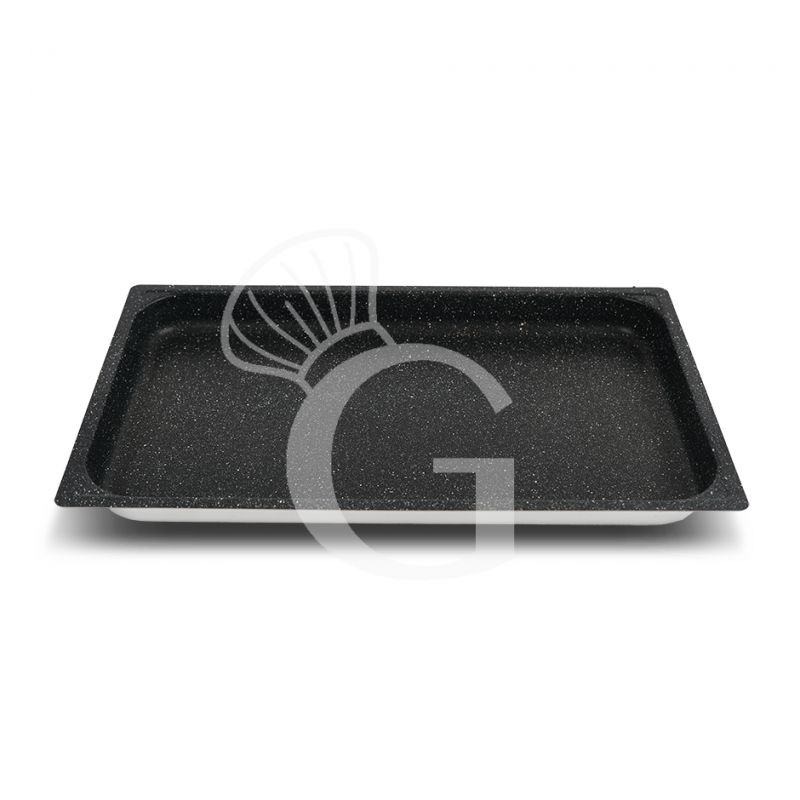 Teglia Rettangolare in alluminio con antiaderente GN1/1 L 530 mm x P 325 mm x H 65 mm