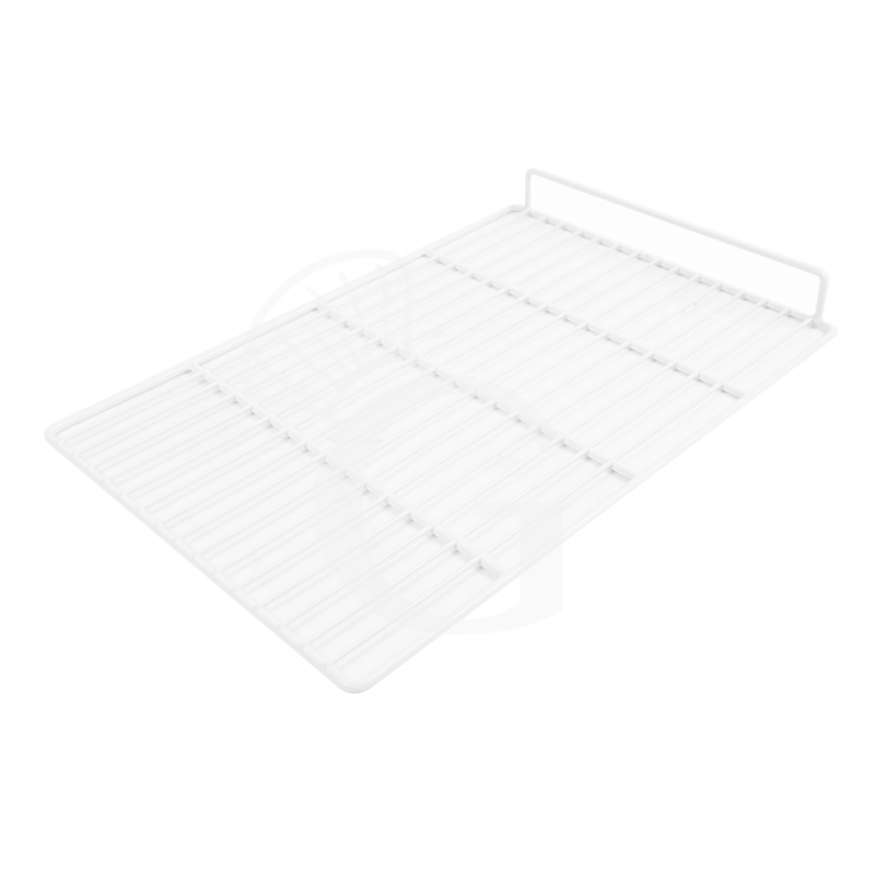 Griglia plastificata con ferma prodotto colore bianco 600 mm x 410 mm