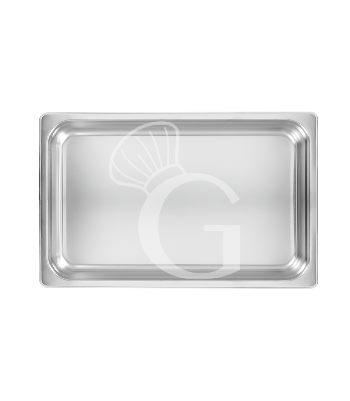 Bacinella in acciaio inox GN1/1 L 535 mm x P 330 mm x H 65 mm