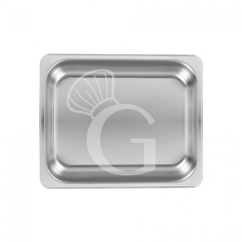 Bacinella in acciaio inox GN1/2 L 323 mm x P 265 mm x H 65 mm
