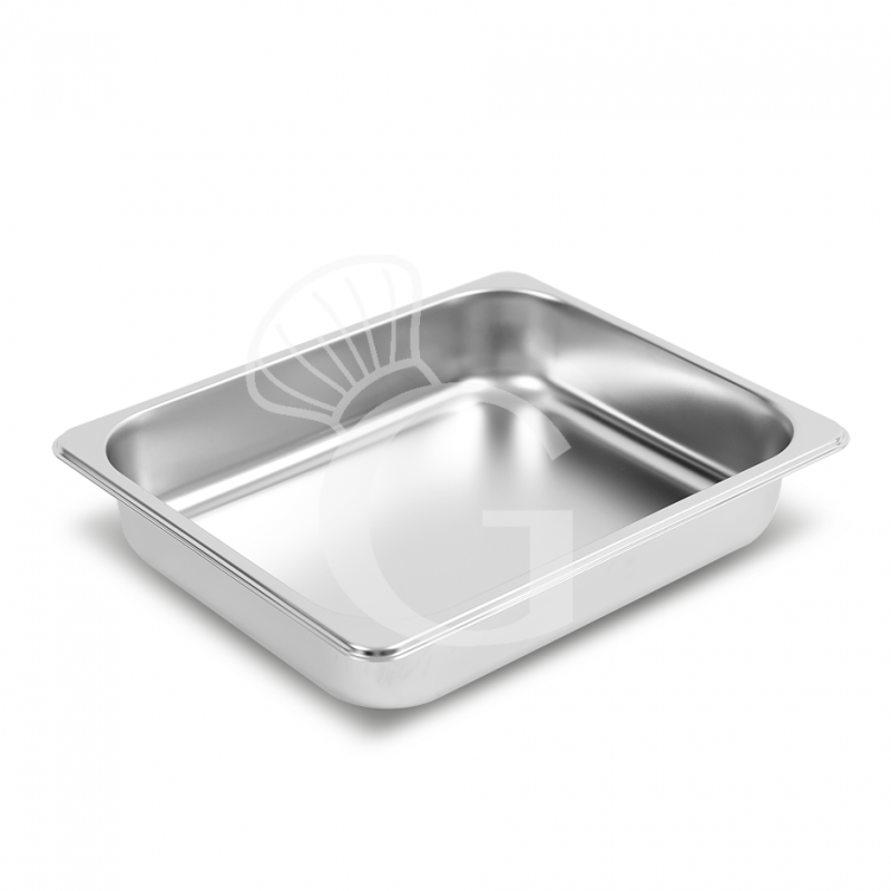 Bacinella in acciaio inox GN1/2 L 323 mm x P 265 mm x H 65 mm