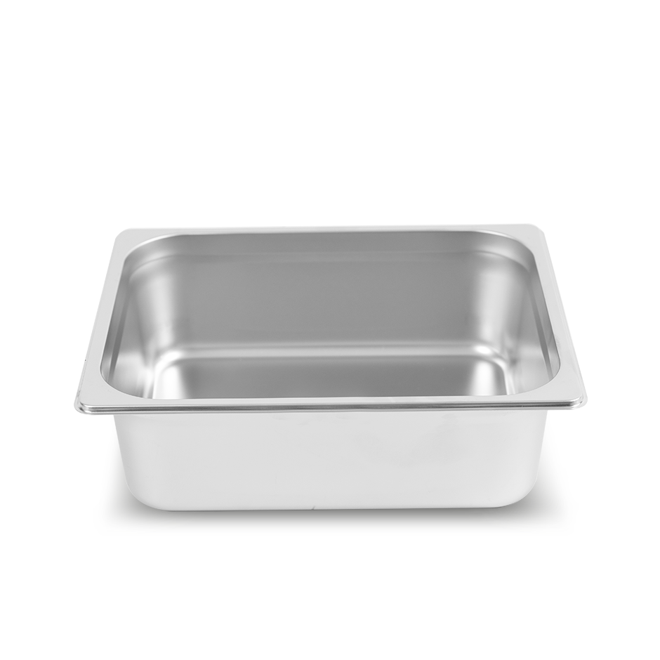 Bacinella in acciaio inox GN1/2 L 325 mm x P 265 mm x H 100 mm
