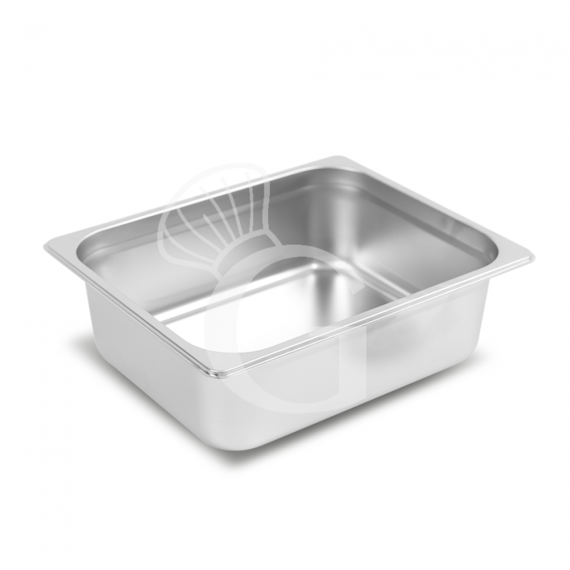 Bacinella in acciaio inox GN1/2 L 323 mm x P 265 mm x H 105 mm