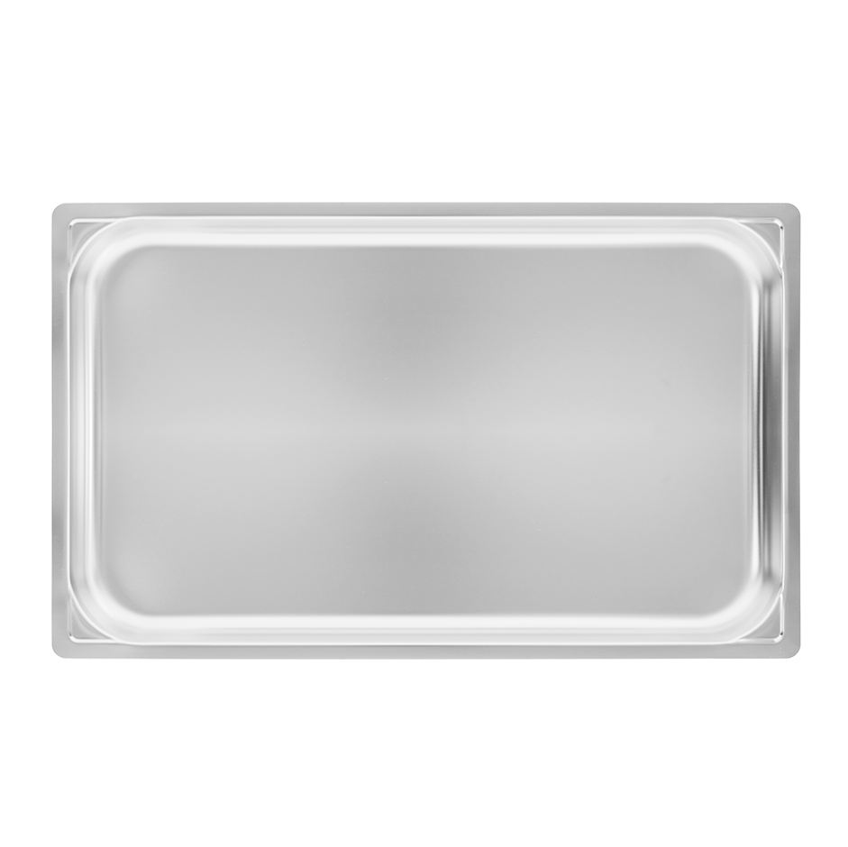 Teglia Rettangolare in acciaio inox GN1/1 L 530 mm x P 323 mm x H 40 mm