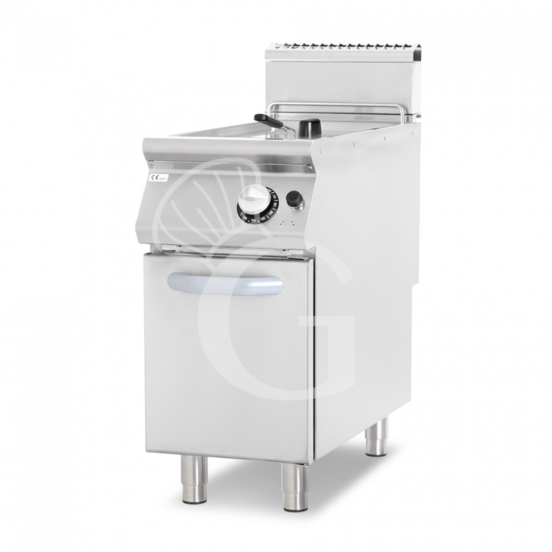Friggitrice Professionale a gas su armadio chiuso 1 vasca 13 LT 12 Kw