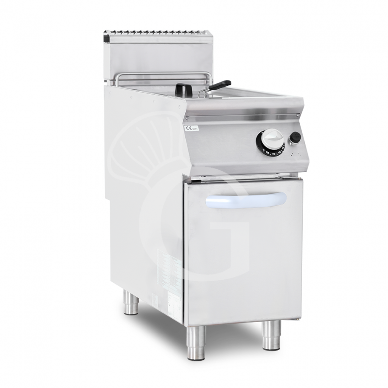 Friggitrice Professionale a gas su armadio chiuso 1 vasca 13 LT 12 Kw