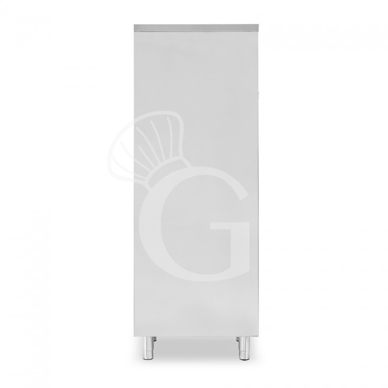 Armadio inox con 1 porta battente, 3 ripiani, L 700 x P 600 x H 1800 mm
