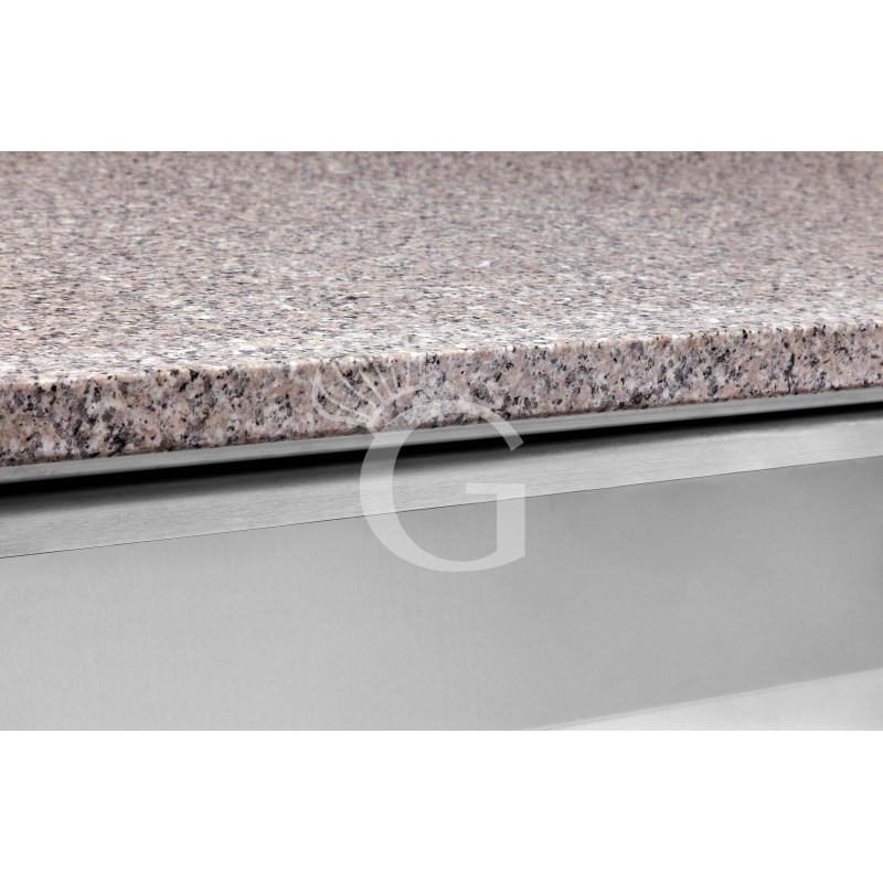 Banco Pizza 600x400 1 porta 7 cassetti vetrina 5 bacinelle GN1/3 + 1 GN1/2 210 LT