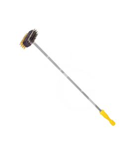 Spazzolone doppio in inox-ottone