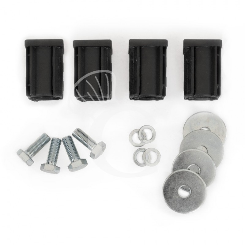 Kit 4 ruote per tavoli semplici, di cui 2 con freno - diametro 125 mm