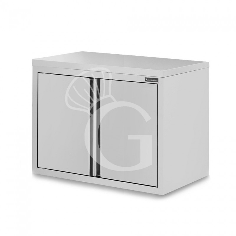 Pensile inox con 2 porte battenti, 1 ripiano, L 800 x P 400 x H 800 mm