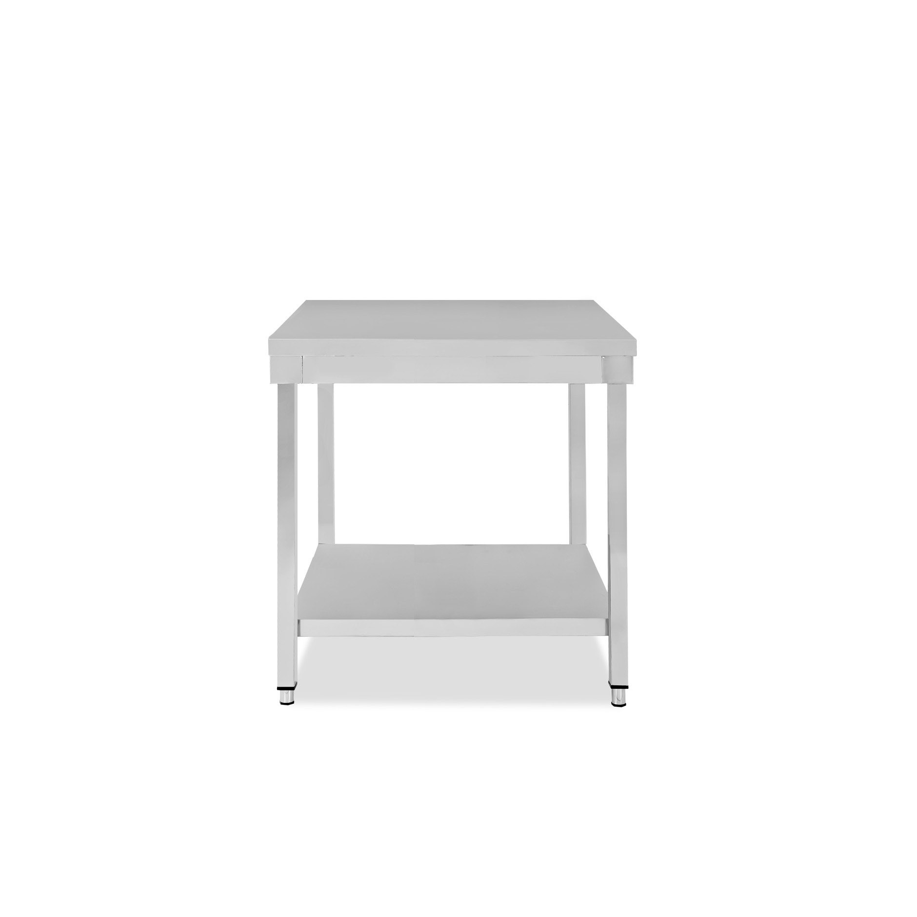 Tavolo inox 1 ripiano L 800 mm x P 600 mm x H 850 mm