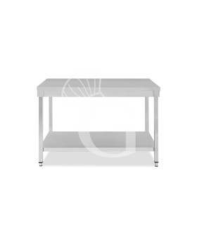 Tavolo inox 1 ripiano L 1300 mm x P 600 mm x H 850 mm