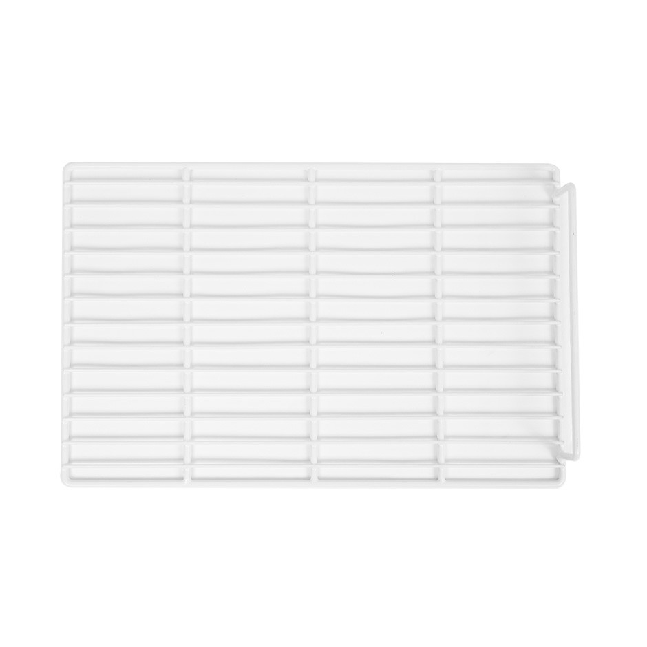 Griglia plastificata con ferma prodotto colore bianco 335 mm x 525 mm
