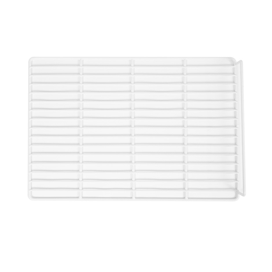 Griglia plastificata con ferma prodotto colore bianco 600 mm x 410 mm