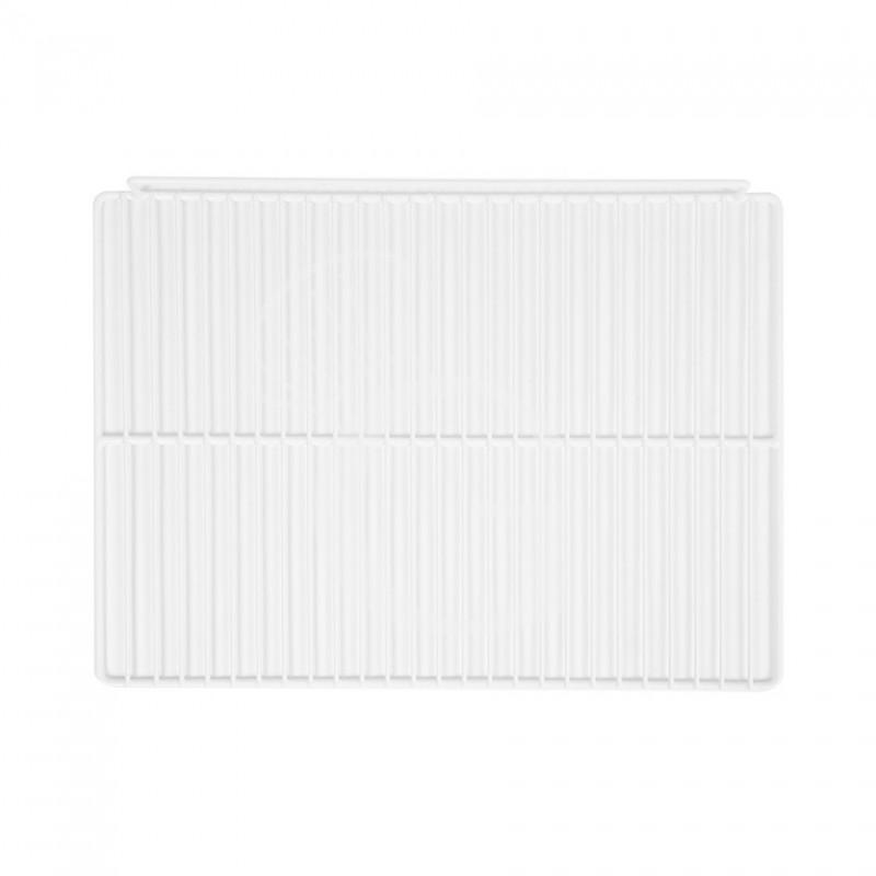 Griglia plastificata con ferma prodotto colore bianco 537 mm x 395 mm