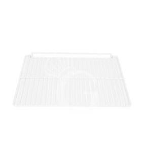 Griglia plastificata con ferma prodotto colore bianco - 490 x 350 mm