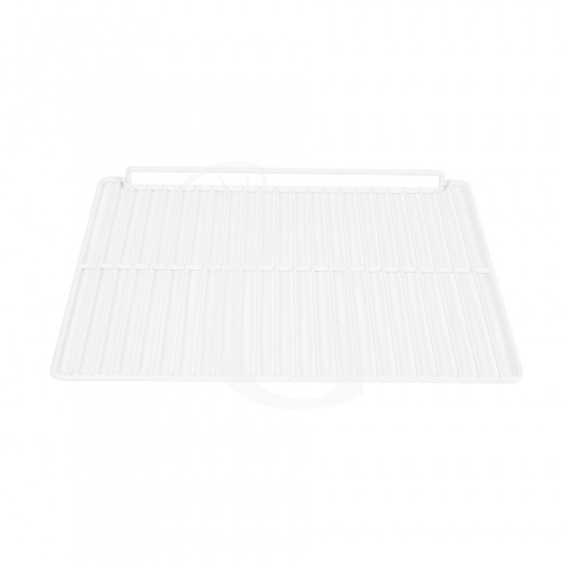 Griglia plastificata con ferma prodotto colore bianco - 490 x 350 mm