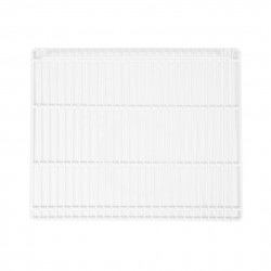 Griglia plastificata con ferma prodotto colore bianco 505 mm x 412 mm