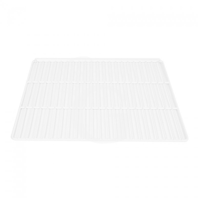 Griglia plastificata con ferma prodotto colore bianco 550 mm x 465 mm