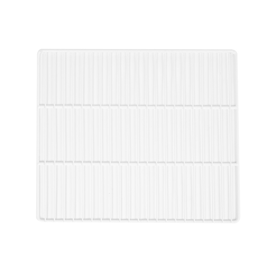 Griglia plastificata con ferma prodotto colore bianco 550 mm x 465 mm