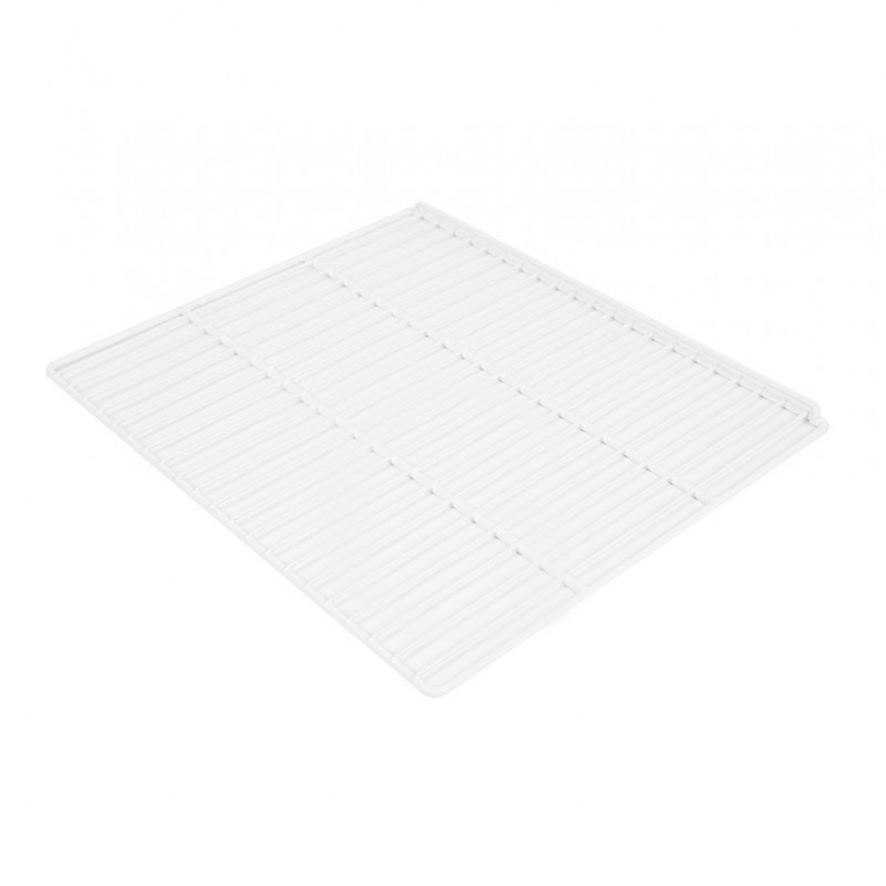 Griglia plastificata con ferma prodotto colore bianco 550 mm x 465 mm