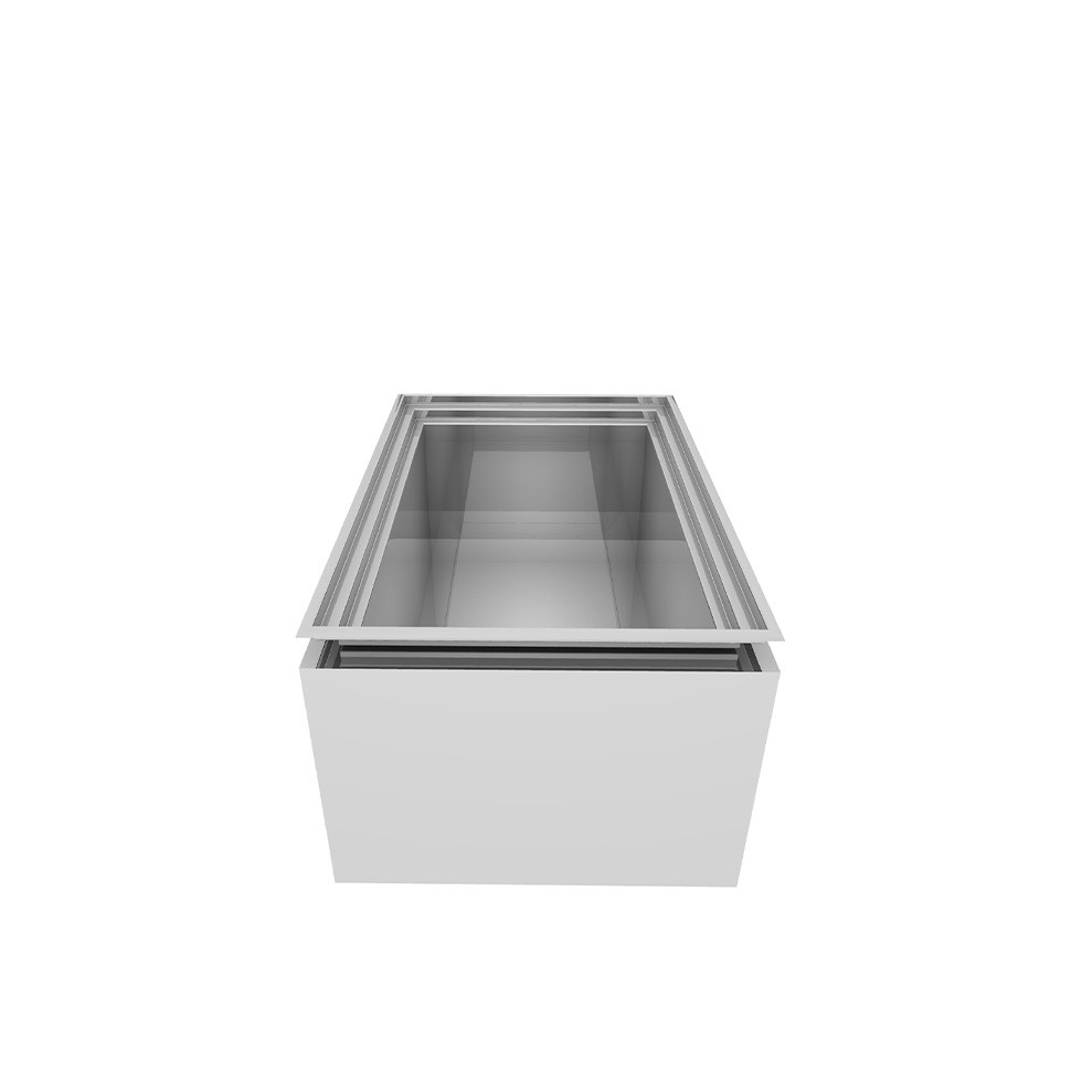 Vasca coibentata neutra per ghiaccio - L 389 x P 595 x H 260 mm