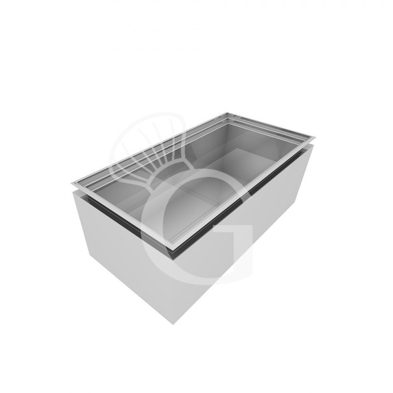 Vasca coibentata neutra per ghiaccio - L 769 x P 389 x H 260 mm