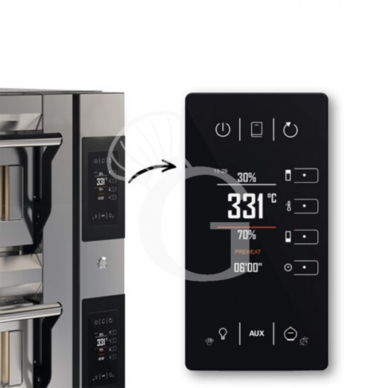 Forno Elettrico per 9 pizze diametro 350 mm 1 camera controllo touch 13,65 Kw