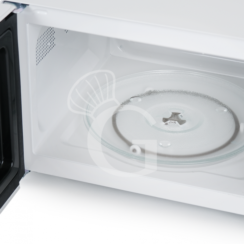 Forno a microonde con comandi meccanici e piatto girevole diam. 270 mm, capacità 25 LT, 0,9 KW
