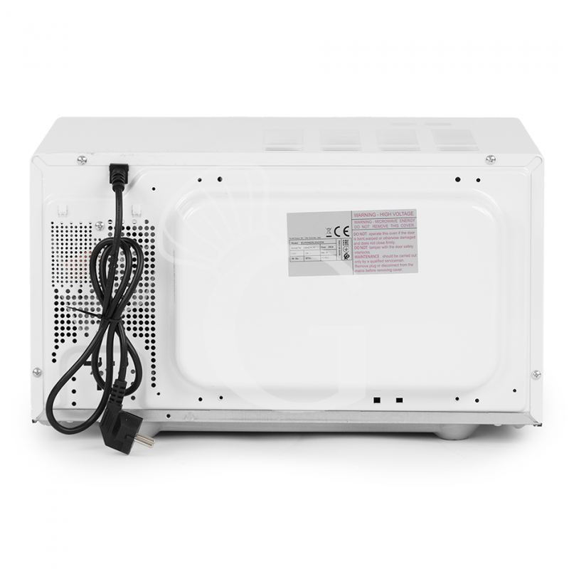 Forno a microonde con comandi meccanici e piatto girevole diam. 270 mm, capacità 25 LT, 0,9 KW