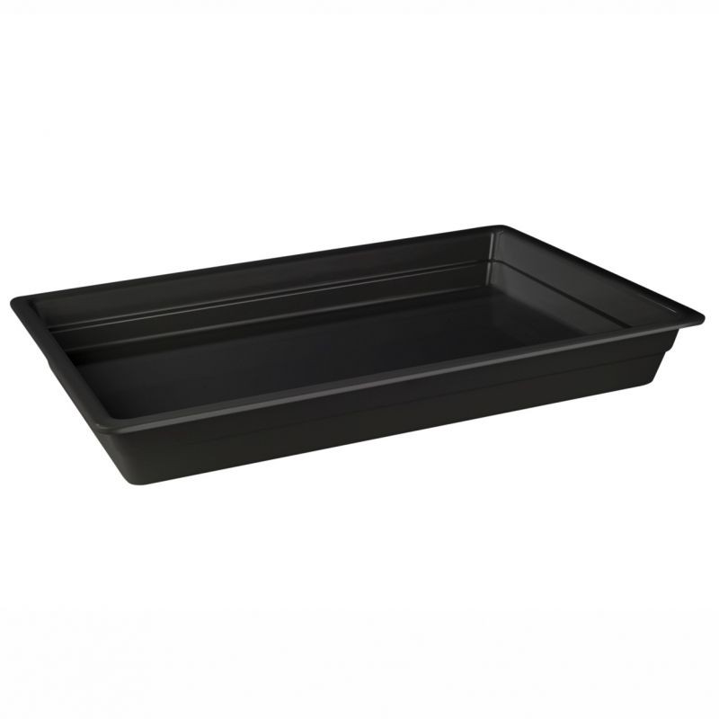 Bacinella in melamina nera Gastronorm GN1/1 L 530 x P 325 x H 65 mm