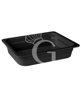 Bacinella in melamina nera Gastronorm GN1/2 L 325 x P 265 x H 100 mm