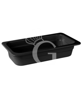 Bacinella in melamina nera Gastronorm GN1/3 L 325 x P 175 x H 65 mm