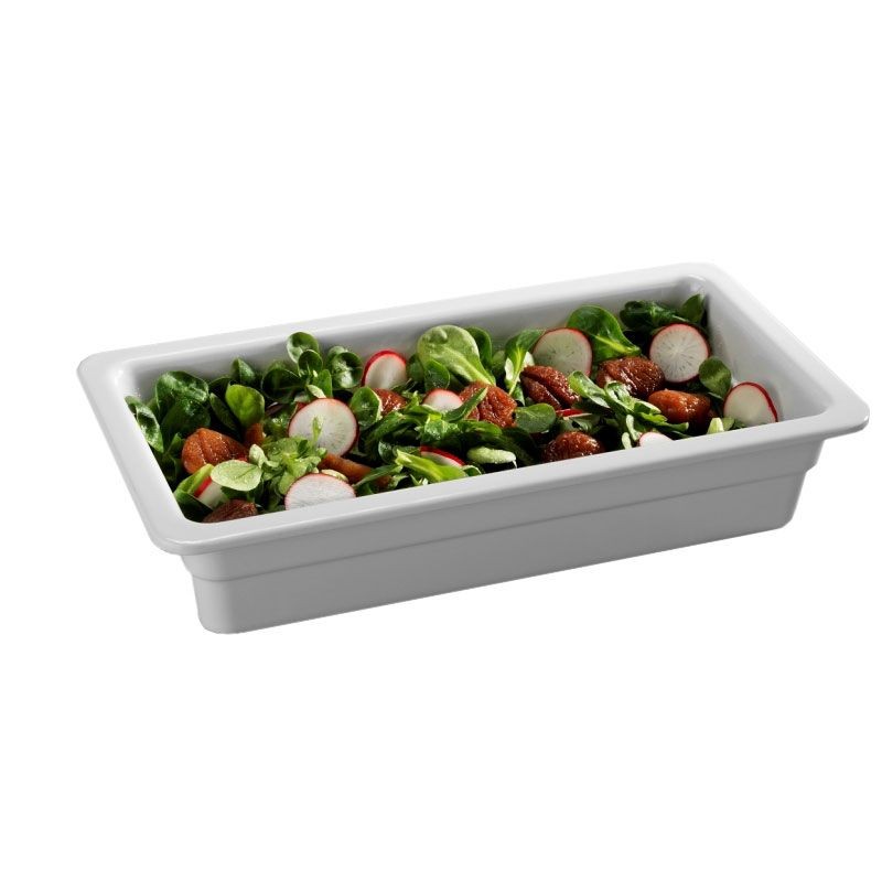 Bacinella in melamina bianca Gastronorm GN1/3 L 325 x P 175 x H 65 mm