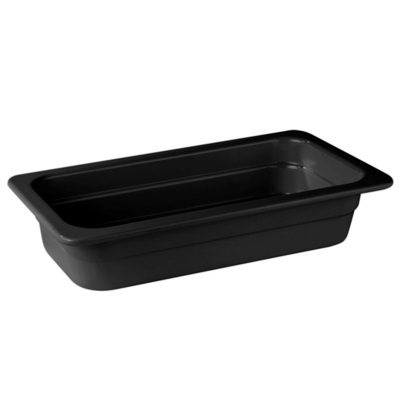 Bacinella in melamina nera Gastronorm GN1/3 L 325 x P 175 x H 100 mm