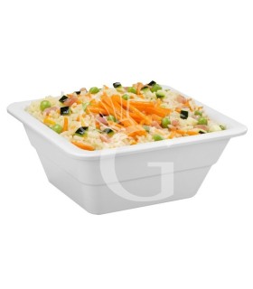 Bacinella in melamina bianca Gastronorm GN1/6 L 176 x P 162 x H 100 mm