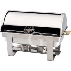 Chafing dish con coperchio roll top per bacinelle GN1/1 H 65 mm