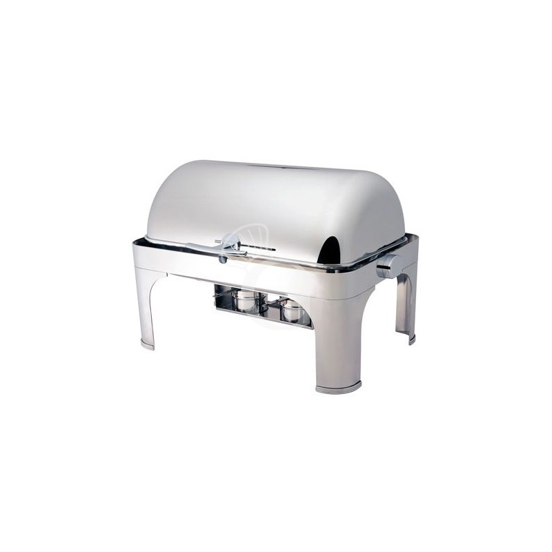 Chafing Dish con coperchio roll top 180° L 650 mm x P 470 mm x H 450 mm