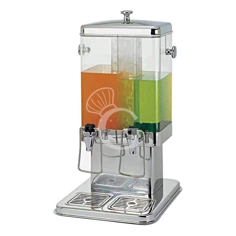 Distributore bevande doppio 5 + 5 LT L 320 mm x P 320 mm x H 580 mm Distributore bevande doppio 5 + 5 LT L 320 mm x P 320 mm x H 580 mm
