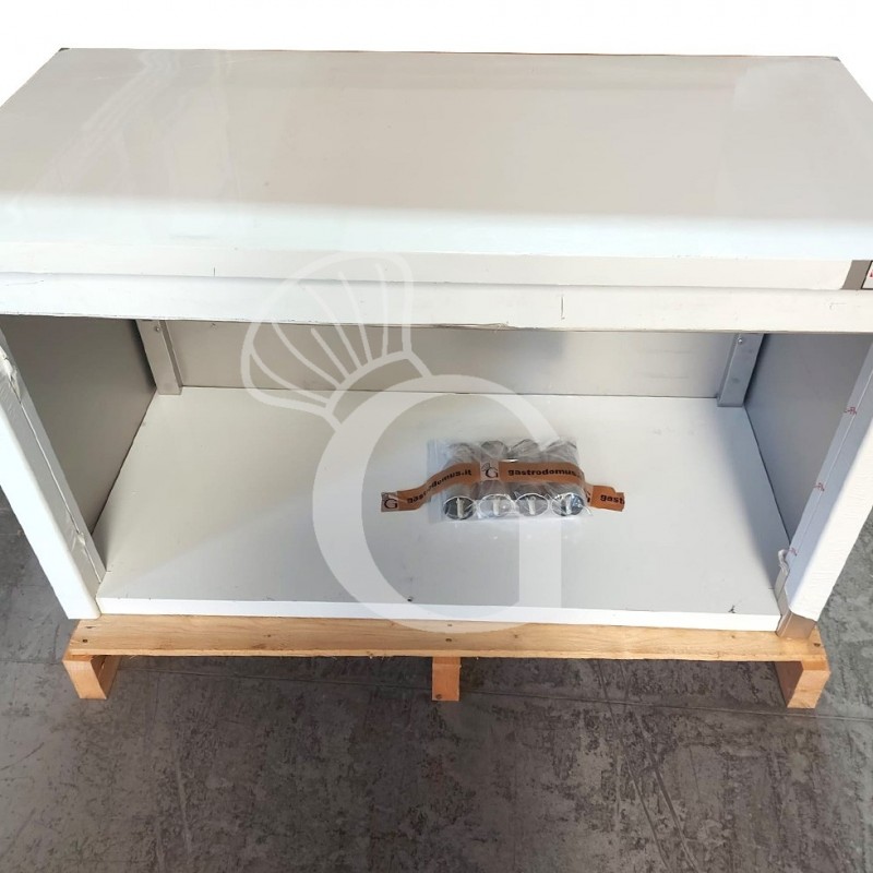 Tavolo a giorno in acciaio inox SENZA RIPIANO L 1100 mm x P 600 mm x H 865 mm - SECONDA SCELTA