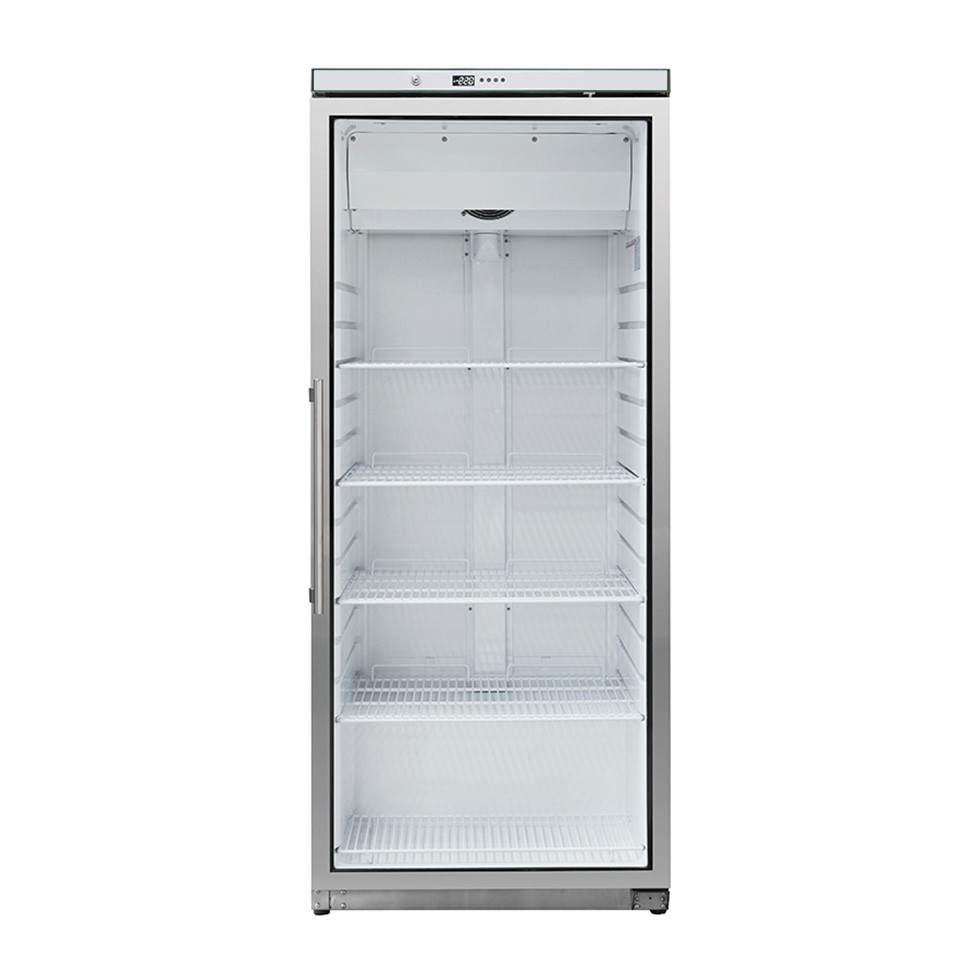 Armadio Refrigerato Ventilato in inox porta in vetro -18°C/-22°C 509 LT Classe energetica C