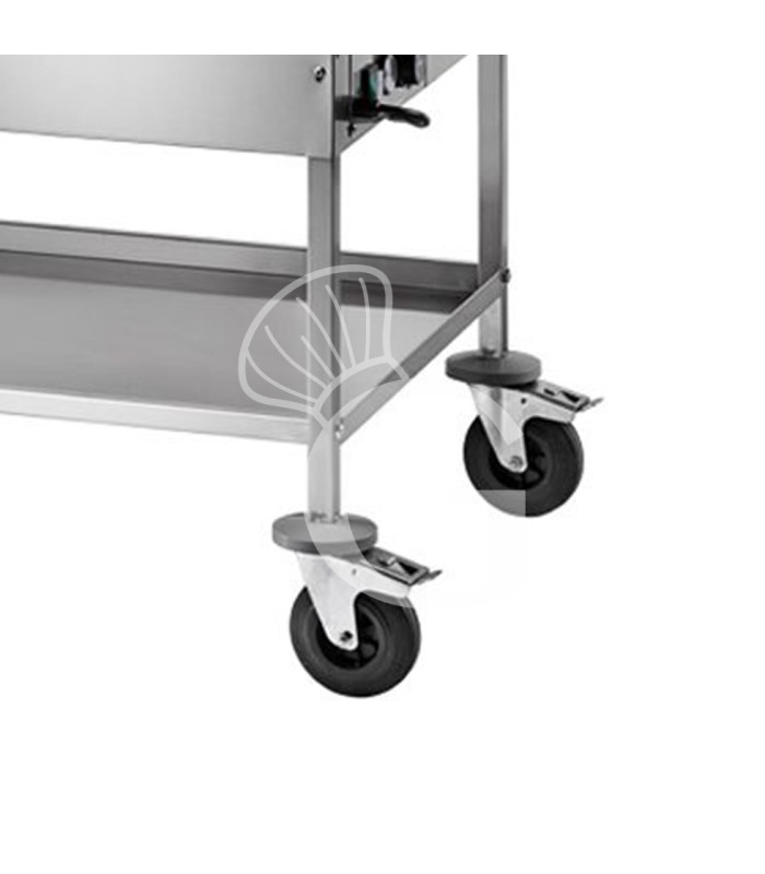 Kit 2 ruote frenanti multidirezionali per carrello CT1762 - diametro 125 mm
