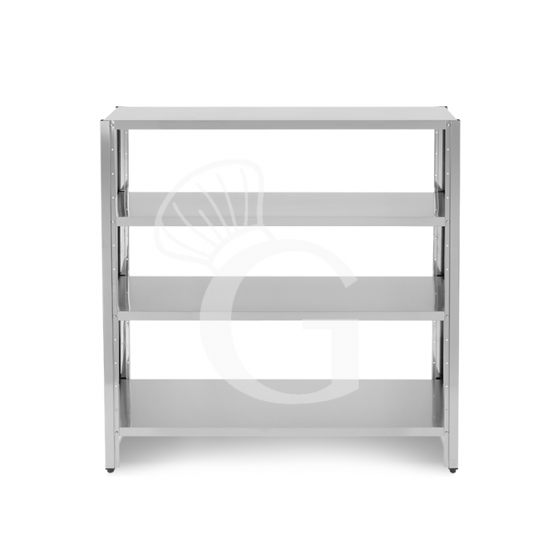 Scaffale Acciaio Inox 4 ripiani L 1600 x P 400 x H 1500 mm Scaffale Acciaio Inox 4 ripiani L 1600 x P 400 x H 1500 mm